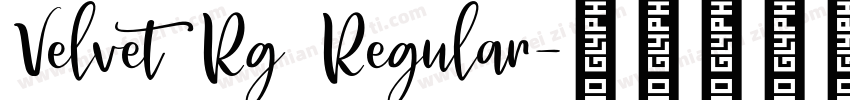 Velvet Rg Regular字体转换
